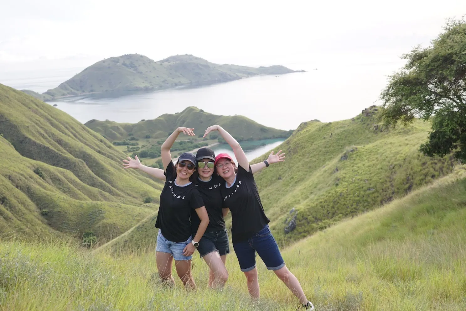 A private charter group aboard a Komodo phinisi