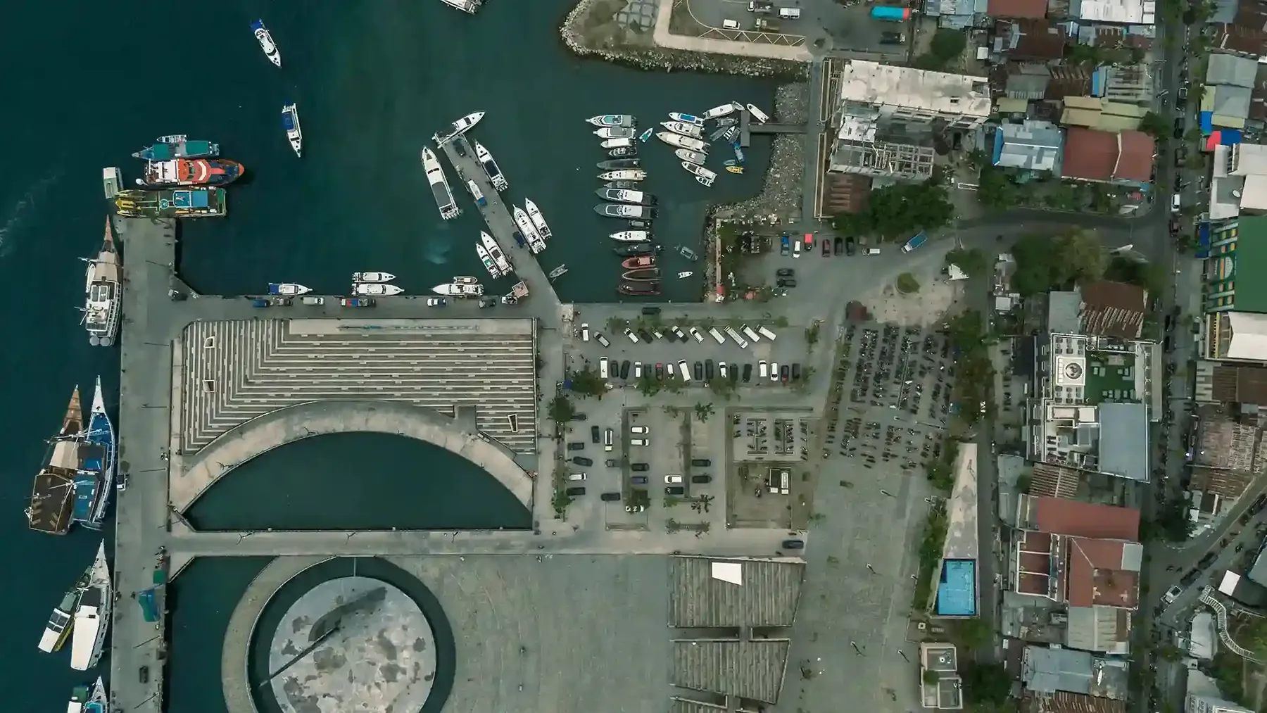 Labuan Bajo harbour, the departure point for every Komodo cruise